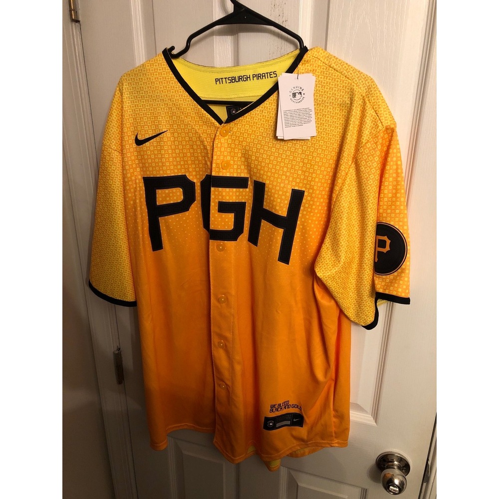 MLB Pittsburgh Pirates (PGH)Ke'Bryan Hayes Nike City Connect Jersey. NWT